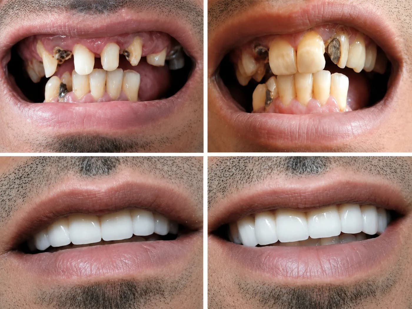 إعادة تأهيل شاملة للابتسامة — تصميم الابتسامة